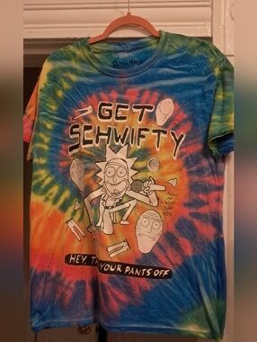 Rick & Morty Tie Dye Get Schwifty Graphic Tee